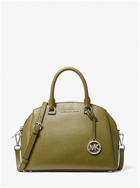 michael kors maxine medium pebbled leather satchel|Maxine Medium Pebbled Leather Satchel .